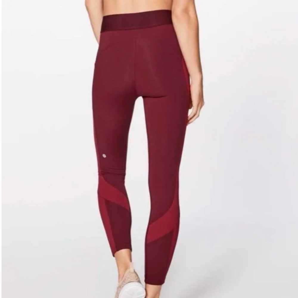 Lululemon Maroon Leggings Size 4